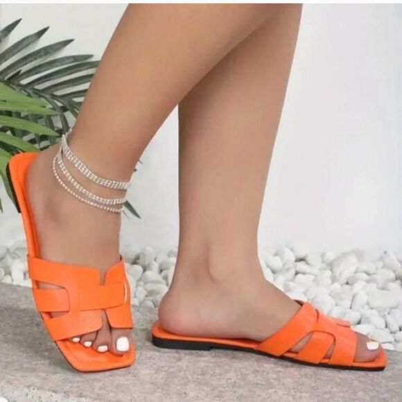 womens non slip flat sandal slide - Picture 1 of 5